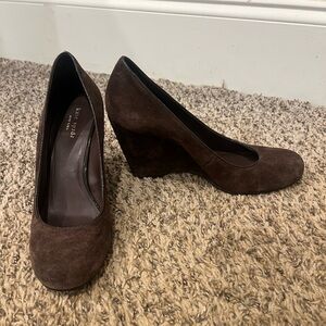 Kate Spade brown suede shoes